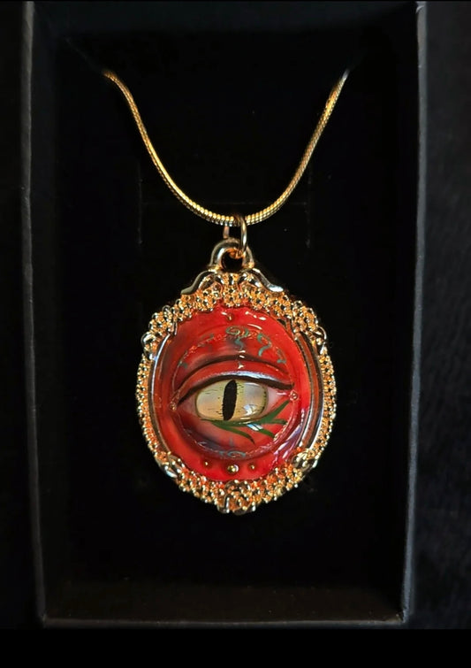 Pupil series solitary necklace，100% handmade